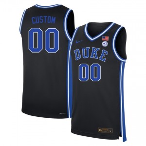 Men Custom Black Duke University #00 2025 Jerseys 481823-183