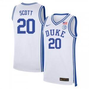 Men Jack Scott White Duke University #20 Limited Jerseys 386187-507