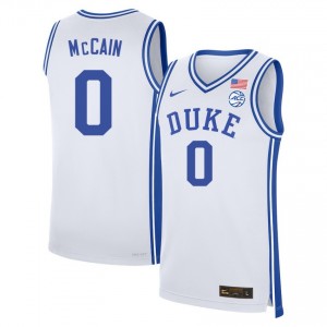 Men Jared McCain White Blue Devils #0 Alumni Jersey 919743-245