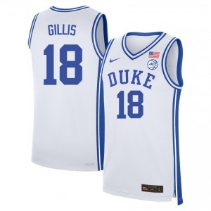 Men Mason Gillis White Blue Devils #18 Player Jerseys 250371-627