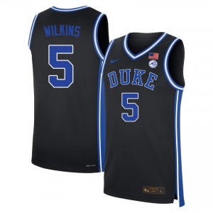 Men Sebastian Wilkins Black Blue Devils #5 2025-26 Jersey 449418-223