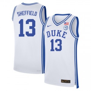 Men Cameron Sheffield White Duke #13 2025 Jerseys 604524-575