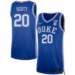 Men Jack Scott Royal Duke #20 Replica Jersey 559217-754