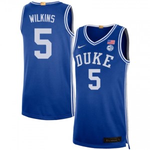 Men Sebastian Wilkins Royal Duke Blue Devils #5 2025 Jerseys 578107-844