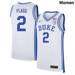 Women Cooper Flagg White Duke Blue Devils #2 Alumni Jerseys 532769-505