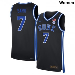 Women Dame Sarr Black Duke Blue Devils #7 NCAA Jersey 179251-656