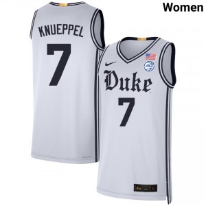 Women Kon Knueppel Team White Blue Devils #7 Limited Jersey 115566-374
