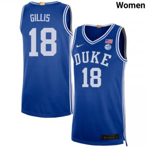 Women Mason Gillis Royal Duke #18 Player Jersey 683199-750