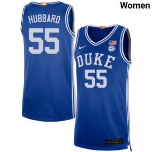 Women Spencer Hubbard Royal Blue Devils #55 Replica Jerseys 591253-119