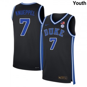 Youth Kon Knueppel Black Duke Blue Devils #7 Game Jerseys 775442-947
