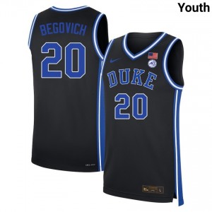 Youth Neal Begovich Black Duke Blue Devils #20 Player Jerseys 338150-860
