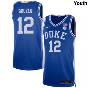 Youth Cameron Boozer Royal Duke Blue Devils #12 Game Jerseys 978531-618