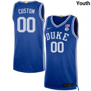 Youth Custom Royal Blue Devils #00 Alumni Jersey 509806-914