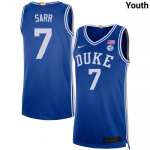 Youth Dame Sarr Royal Blue Devils #7 2025-26 Jersey 197249-953