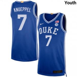 Youth Kon Knueppel Royal Duke #7 Limited Jersey 743944-768